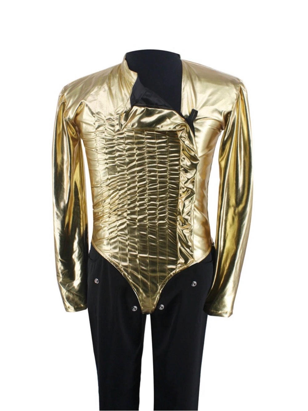 Michael Jackson’s Bad Tour Golden Leotard w/Black Pants Costume XL